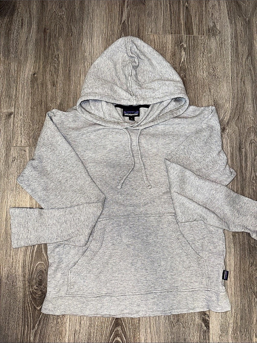 Patagonia Waffle Knit Pullover Hoody Gray